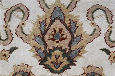Chobi White Runner Hand Knotted 33 X 101 Area Rug 250-27816 Image 4