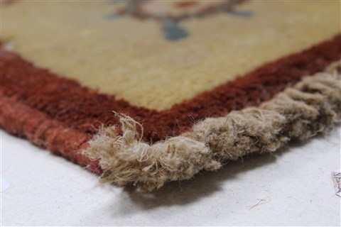 Chobi White Runner Hand Knotted 33 X 101 Area Rug 250-27816 Image 7