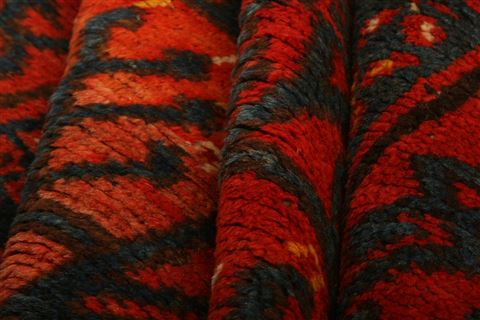 Baluch Red Runner Hand Knotted 35 X 611 Area Rug 100-27823 Image 2