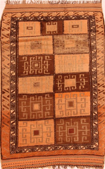 Baluch Beige Hand Knotted 35 X 411 Area Rug 100-27824 Image 0