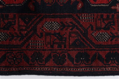 Khan Mohammadi Blue Runner Hand Knotted 26 X 98 Area Rug 250-27827 Image 3