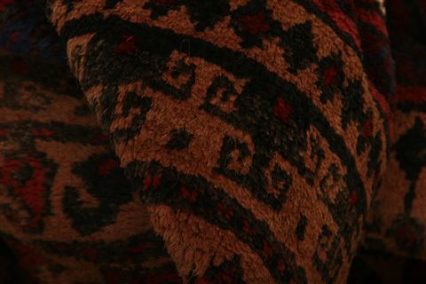 Baluch Brown Hand Knotted 38 X 610 Area Rug 100-27828 Image 1