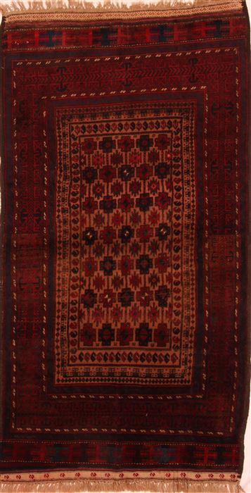 Baluch Brown Hand Knotted 38 X 610 Area Rug 100-27828 Image 0