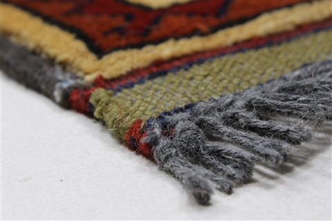 Kazak Beige Runner Hand Knotted 28 X 110 Area Rug 250-27829 Image 5