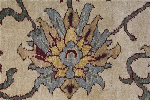 Chobi Beige Runner Hand Knotted 211 X 86 Area Rug 250-27830 Image 2