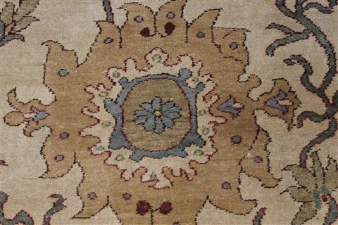 Chobi Beige Runner Hand Knotted 211 X 86 Area Rug 250-27830 Image 3