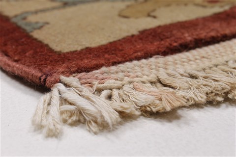 Chobi Beige Runner Hand Knotted 211 X 86 Area Rug 250-27830 Image 5