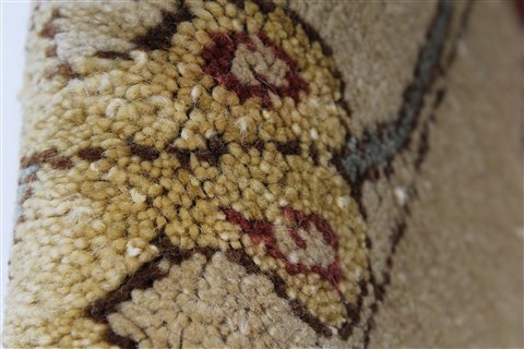 Chobi Beige Runner Hand Knotted 211 X 86 Area Rug 250-27830 Image 7