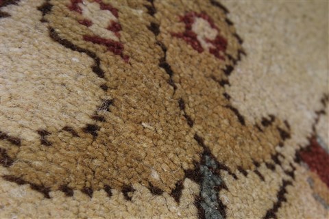 Chobi Beige Runner Hand Knotted 211 X 86 Area Rug 250-27830 Image 8