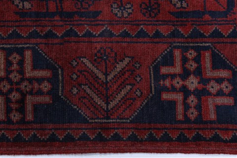 Khan Mohammadi Blue Runner Hand Knotted 26 X 97 Area Rug 250-27831 Image 1