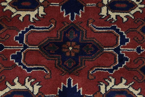 Kazak Red Runner Hand Knotted 211 X 99 Area Rug 250-27832 Image 4