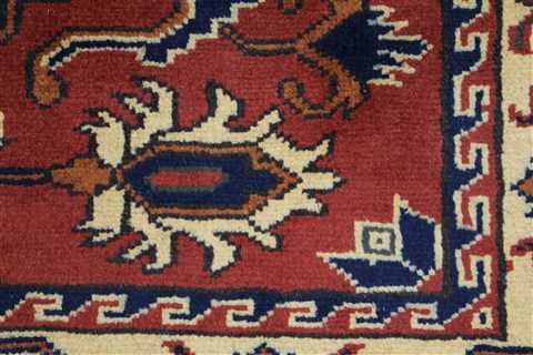 Kazak Red Runner Hand Knotted 211 X 99 Area Rug 250-27832 Image 7