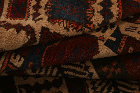 Baluch Beige Hand Knotted 32 X 61 Area Rug 100-27833 Image 3