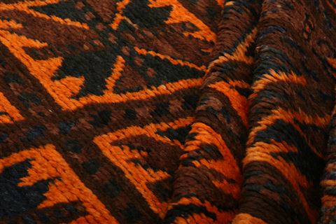 Baluch Brown Hand Knotted 50 X 69 Area Rug 253-27834 Image 2