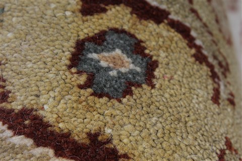 Chobi Beige Runner Hand Knotted 31 X 100 Area Rug 250-27836 Image 11