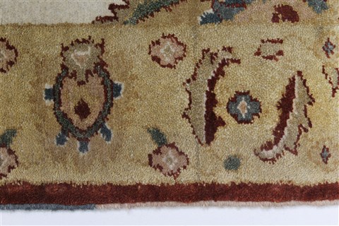 Chobi Beige Runner Hand Knotted 31 X 100 Area Rug 250-27836 Image 4