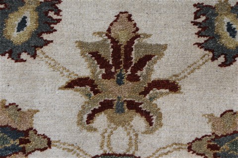 Chobi Beige Runner Hand Knotted 31 X 100 Area Rug 250-27836 Image 5