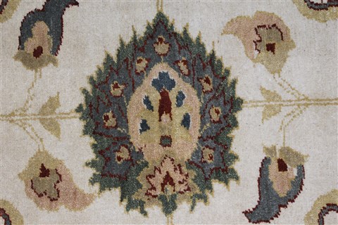 Chobi Beige Runner Hand Knotted 31 X 100 Area Rug 250-27836 Image 6
