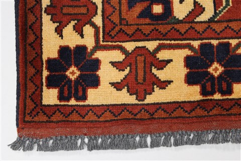 Kazak Red Runner Hand Knotted 210 X 92 Area Rug 250-27838 Image 4