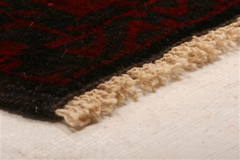 Baluch Red Runner Hand Knotted 41 X 96 Area Rug 100-27840 Image 1