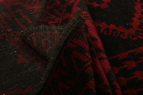 Baluch Red Runner Hand Knotted 41 X 96 Area Rug 100-27840 Image 3