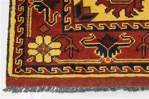 Turkman Brown Runner Hand Knotted 28 X 105 Area Rug 250-27843 Image 4