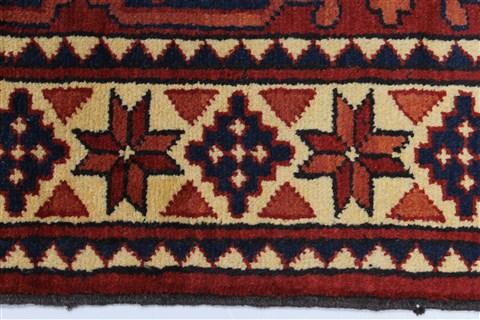 Kazak Red Runner Hand Knotted 28 X 93 Area Rug 250-27846 Image 3