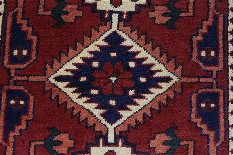 Kazak Red Runner Hand Knotted 28 X 93 Area Rug 250-27846 Image 5