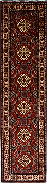 Afghan Kazak Red Runner 10 to 12 ft Wool Carpet 27848