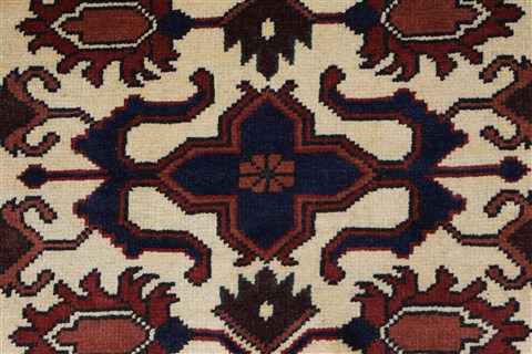 Kazak Beige Runner Hand Knotted 29 X 910 Area Rug 250-27849 Image 3