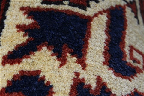 Kazak Beige Runner Hand Knotted 29 X 99 Area Rug 250-27851 Image 8