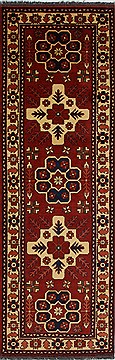 Indian Turkman Blue Runner 6 to 9 ft Wool Carpet 27853