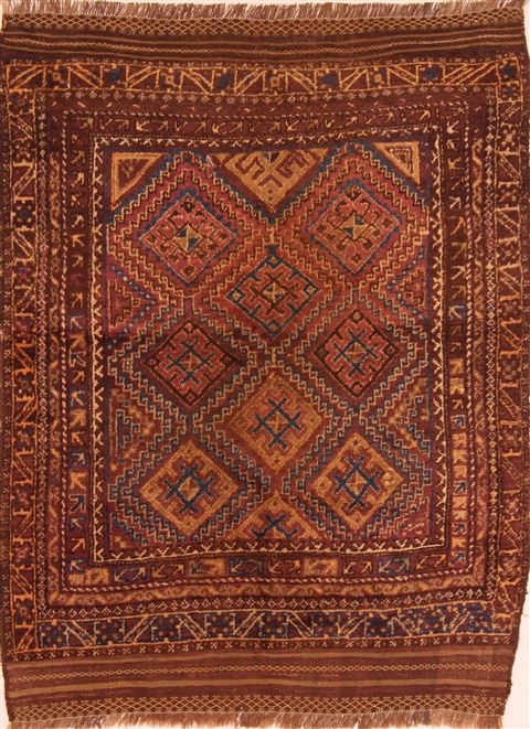 Baluch Red Hand Knotted 46 X 62 Area Rug 100-27854 Image 0