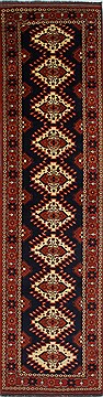 Indian Turkman Beige Runner 10 to 12 ft Wool Carpet 27855