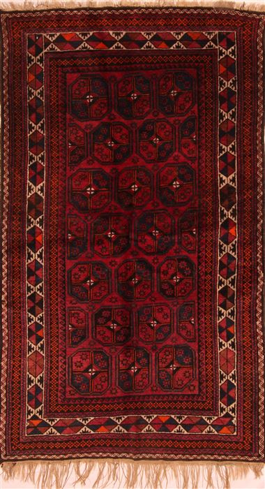 Baluch Red Hand Knotted 39 X 62 Area Rug 100-27859 Image 0