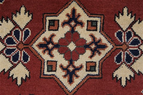 Turkman Beige Runner Hand Knotted 29 X 97 Area Rug 250-27861 Image 3