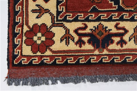 Turkman Beige Runner Hand Knotted 29 X 97 Area Rug 250-27861 Image 5