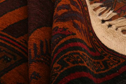 Baluch Red Hand Knotted 36 X 68 Area Rug 100-27862 Image 2