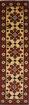 Indian Turkman Brown Runner 10 to 12 ft Wool Carpet 27863