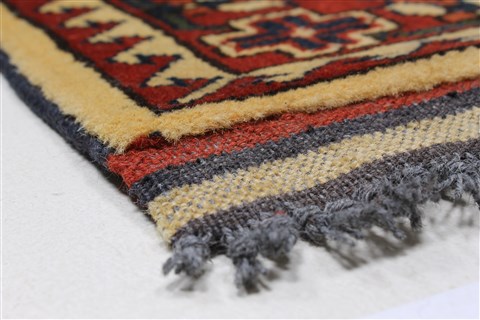 Turkman Brown Runner Hand Knotted 210 X 104 Area Rug 250-27864 Image 3