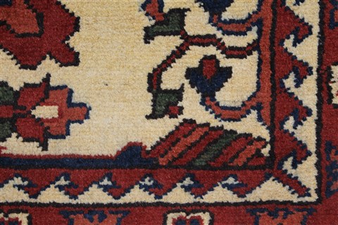 Turkman Brown Runner Hand Knotted 210 X 104 Area Rug 250-27864 Image 4