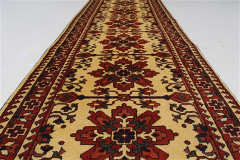 Turkman Brown Runner Hand Knotted 210 X 104 Area Rug 250-27864 Image 6
