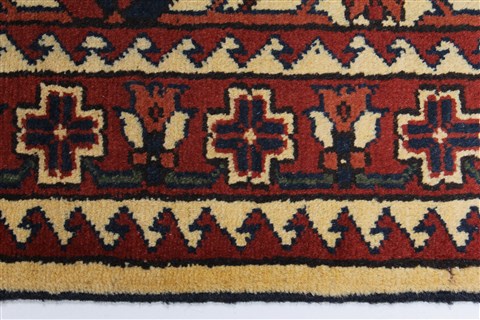 Turkman Brown Runner Hand Knotted 210 X 104 Area Rug 250-27864 Image 7