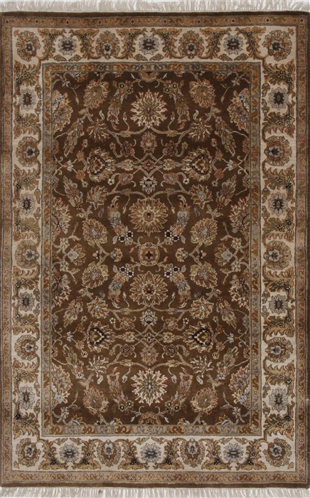 Kashan Beige Hand Knotted 40 X 62 Area Rug 250-27865 Image 0