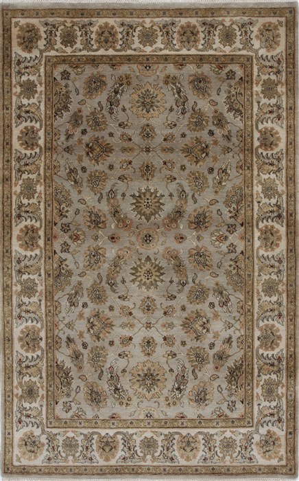 Kashan Beige Hand Knotted 41 X 64 Area Rug 250-27866 Image 0