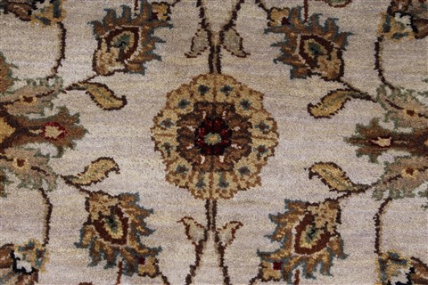 Kashan Beige Hand Knotted 41 X 60 Area Rug 250-27868 Image 7