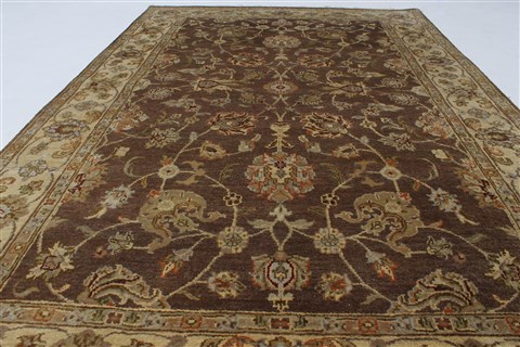 Kashan Brown Hand Knotted 41 X 63 Area Rug 250-27869 Image 4