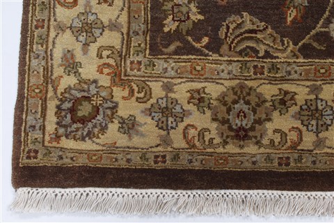 Kashan Brown Hand Knotted 41 X 63 Area Rug 250-27869 Image 8