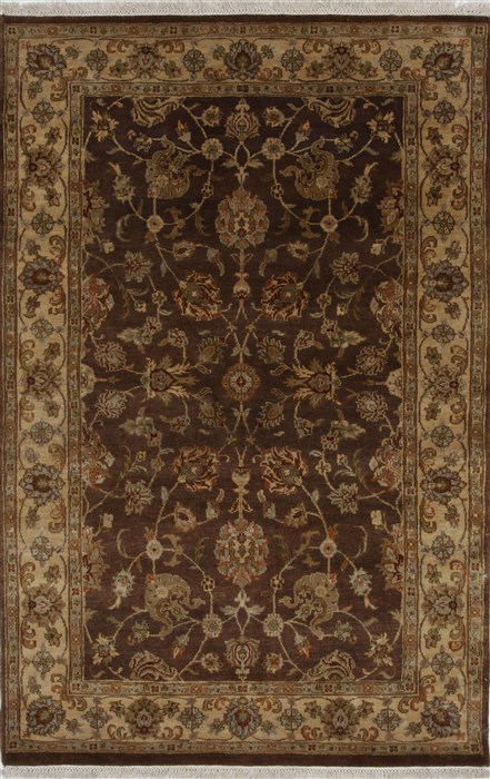 Kashan Brown Hand Knotted 41 X 63 Area Rug 250-27869 Image 0