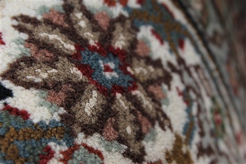 Mahal Beige Hand Knotted 40 X 60 Area Rug 250-27873 Image 11